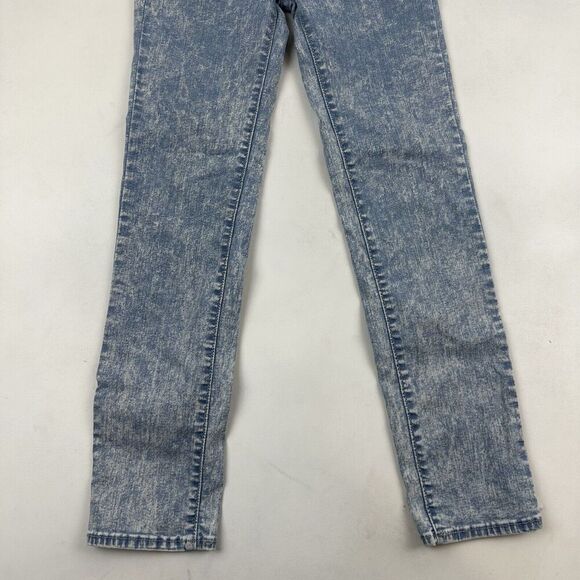 Denizen Levi's The Skinny Denim Blue Jeans Girls Size 12 Light Acid Wash Adj. - Picture 2 of 6